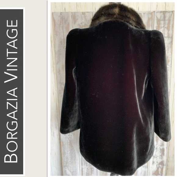 Borgazia Vintage Faux Fur Car Coat EUC - Picture 3 of 8